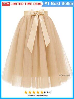 Women's Tulle Tutu Skirt Knee Length Layered A-Line Formal Party